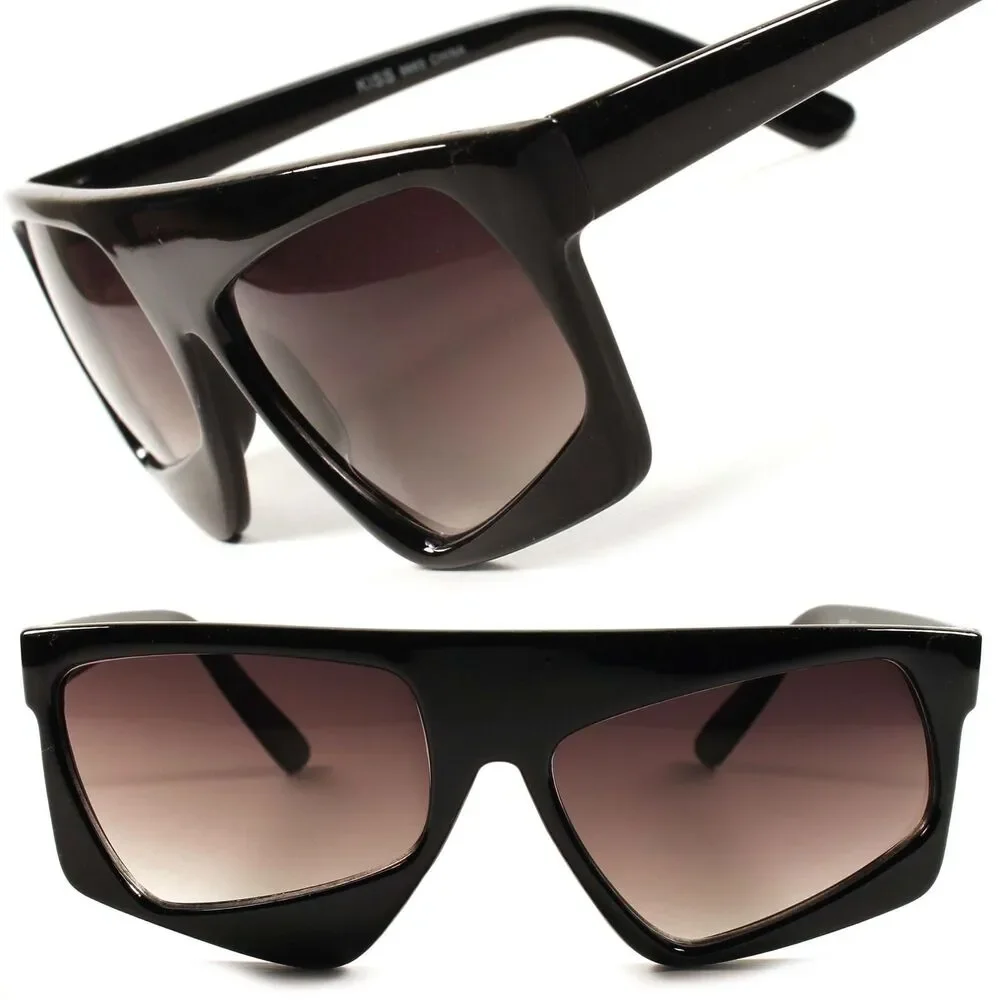Funky Vintage Retro Costume Party Black Novelty Eyewear Womens Sunglasses E14A